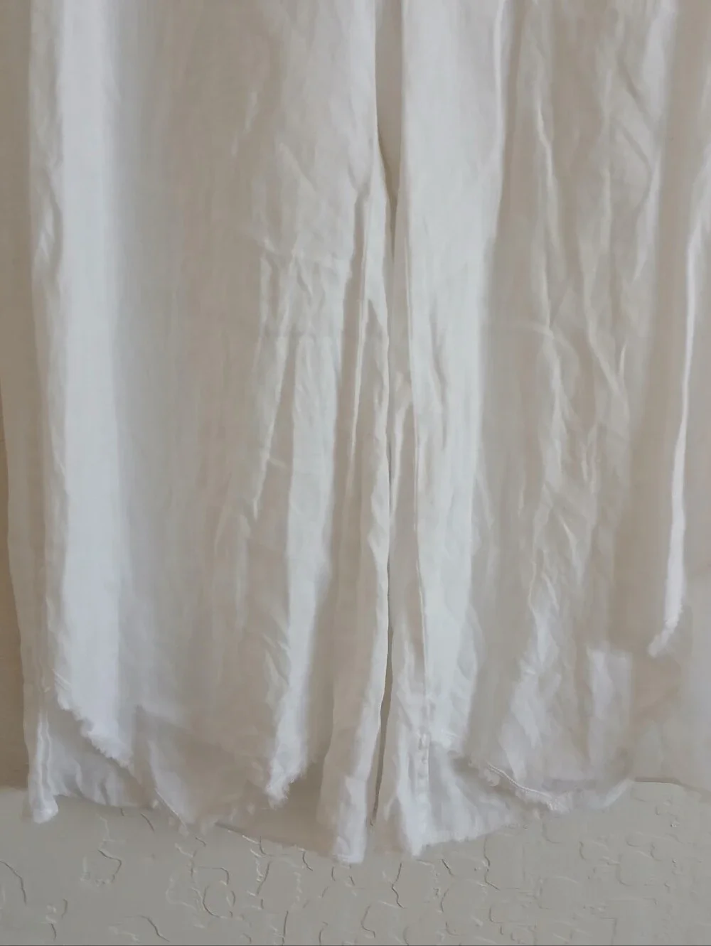 NWOT XCVI Wearables Astri 100% Linen Wide Leg Asymmetrical Pants Women's XS